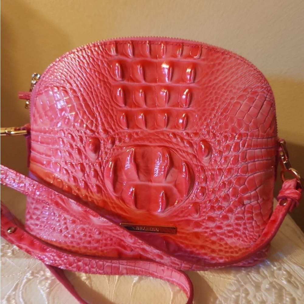 Brahmin Pink Cosmo crossbody